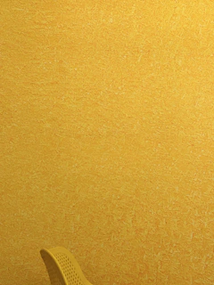 A vibrant living room wall freshly painted in bright yellow with smooth, even finish.