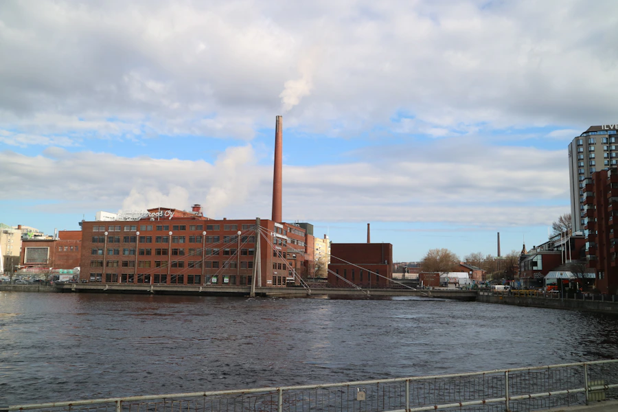 Red-brick factory by the Tammerkoski waterfront