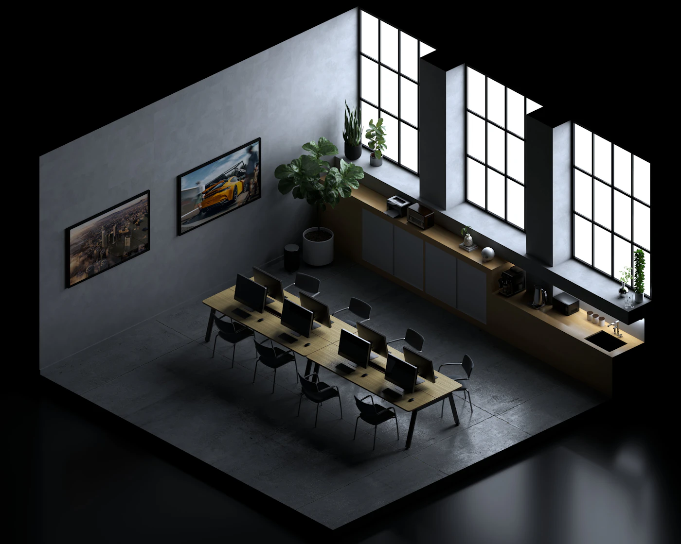 Creative studio workspace