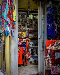 a store with a lot of colorful items on display