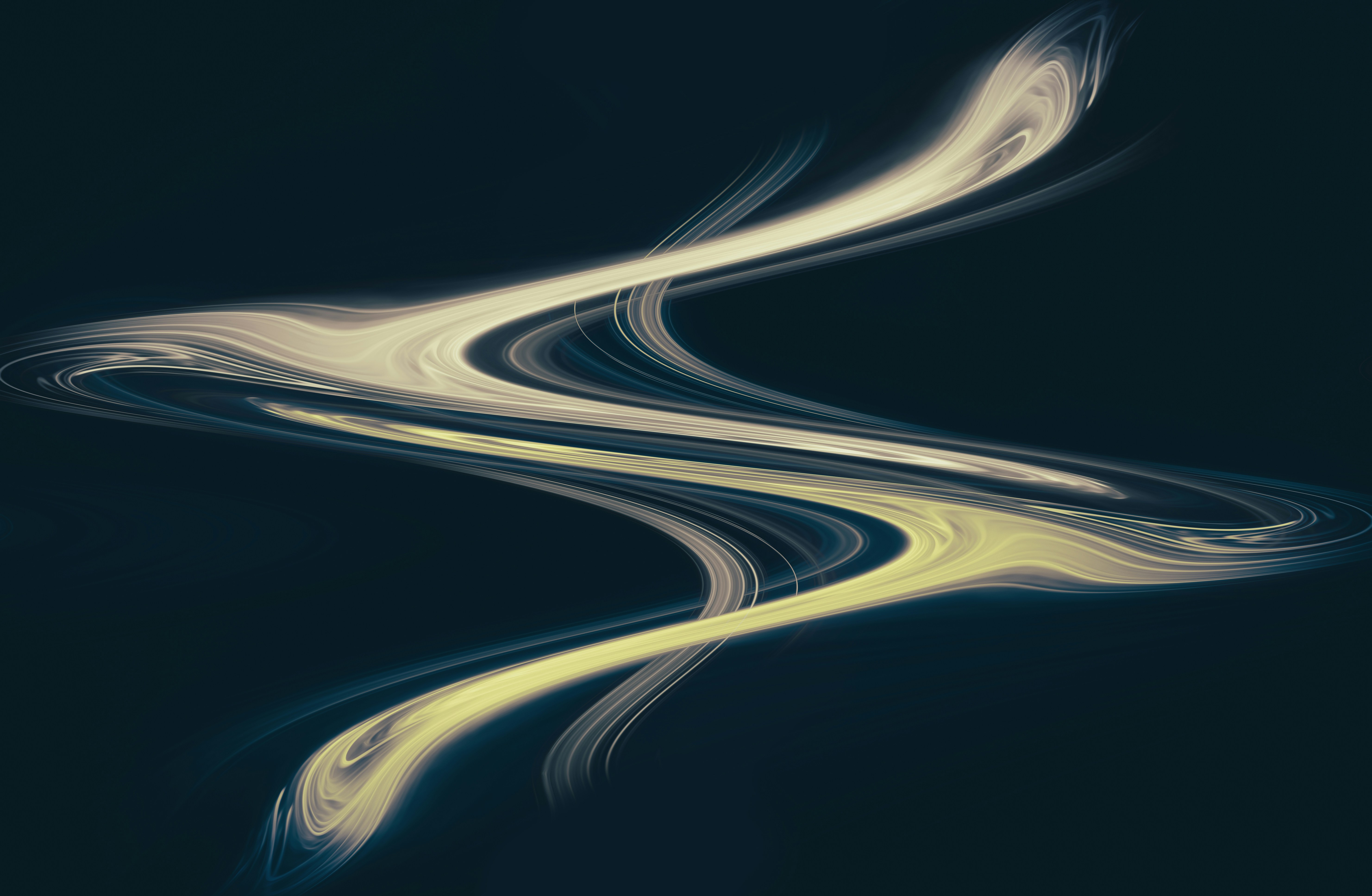 a black background with white and yellow lines