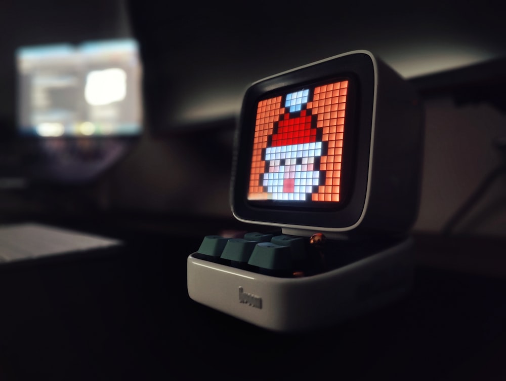 uma tela de computador com uma cláusula de Papai Noel sobre ele