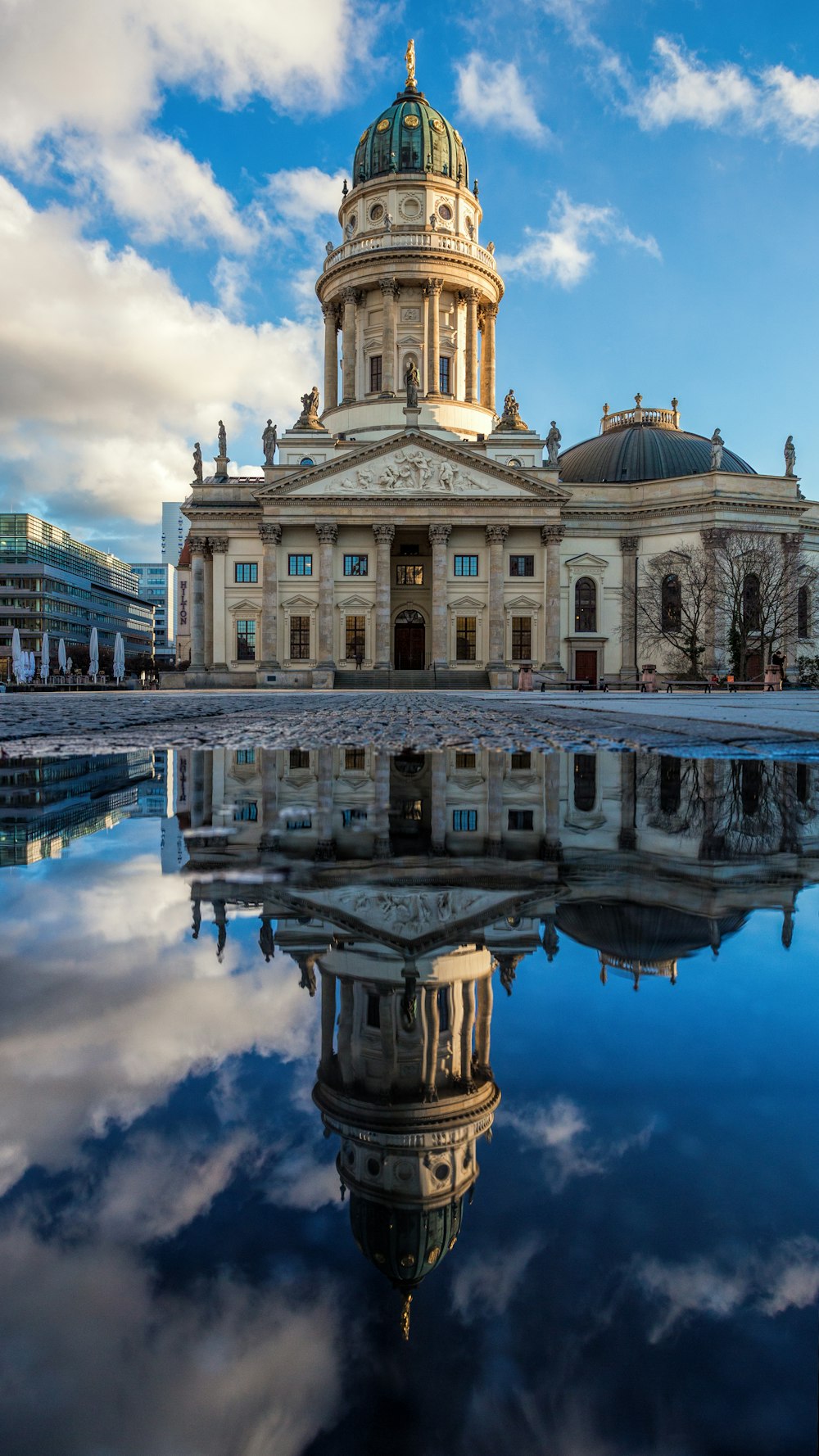 a large building with a dome on top of it