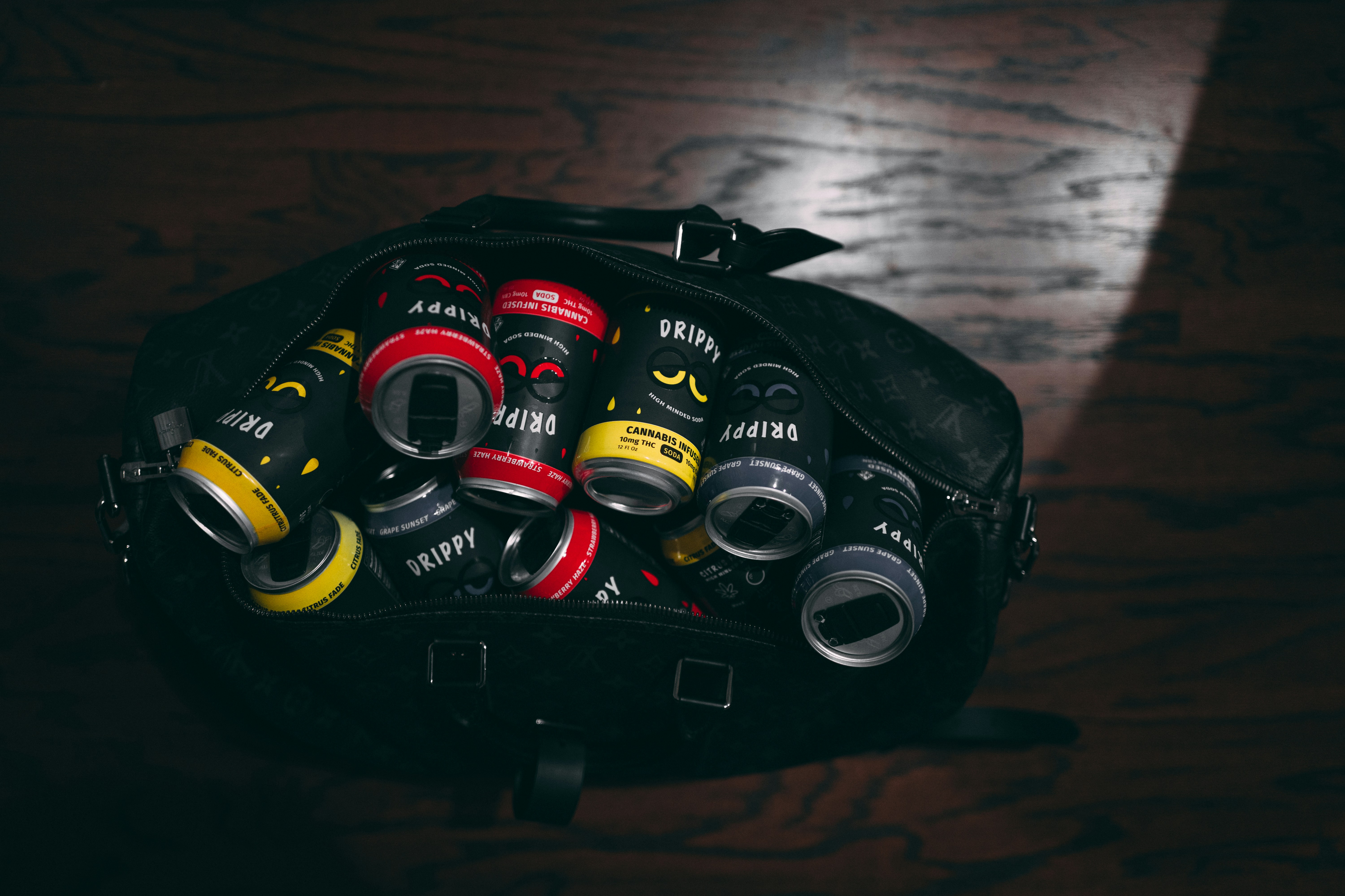 a close up of a tool bag on a table