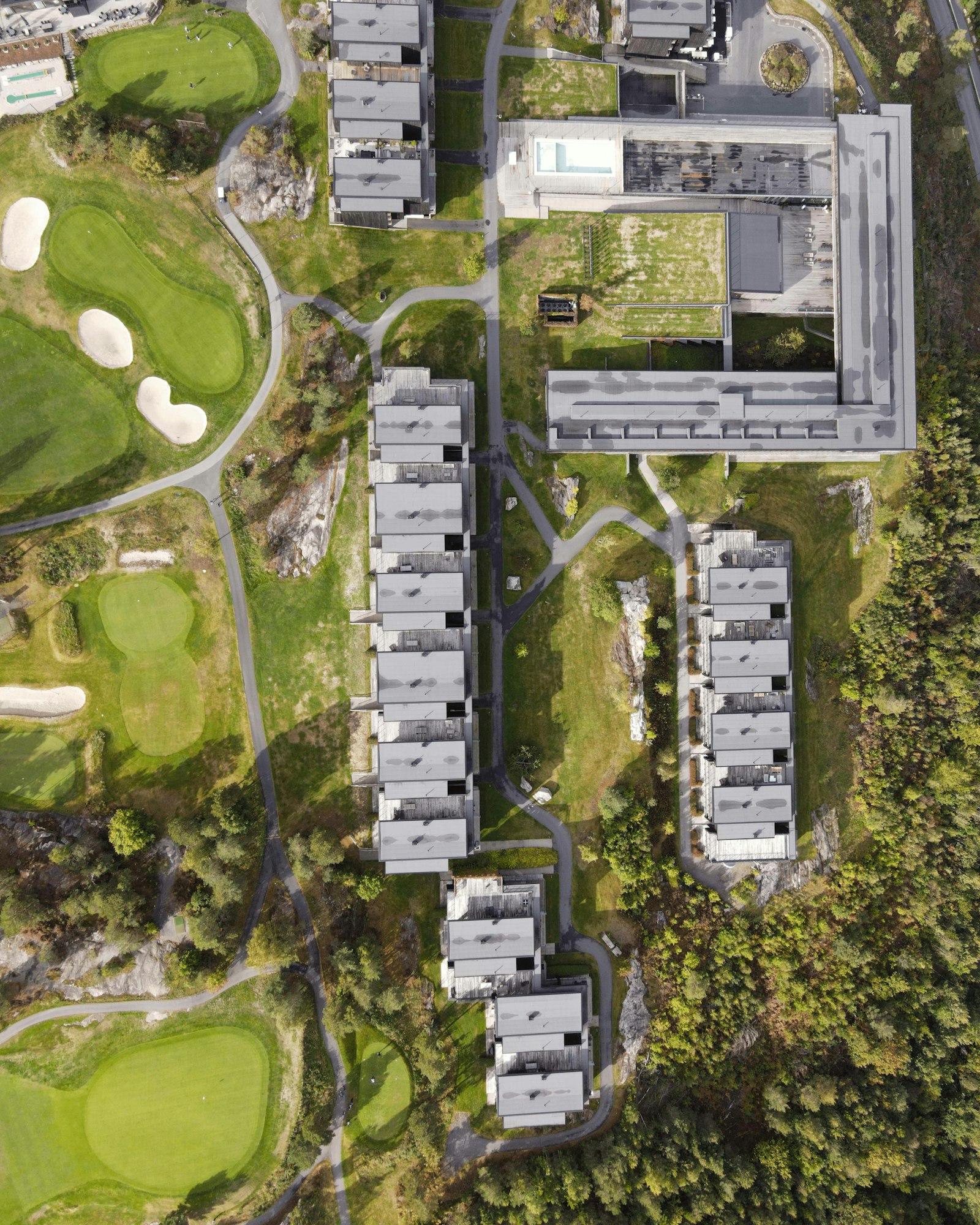 Golf de prestige vu du ciel