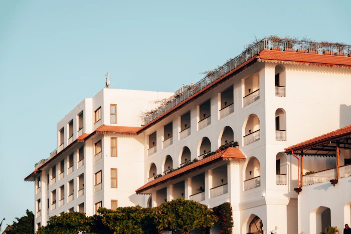 Hotel building in Zanzibar