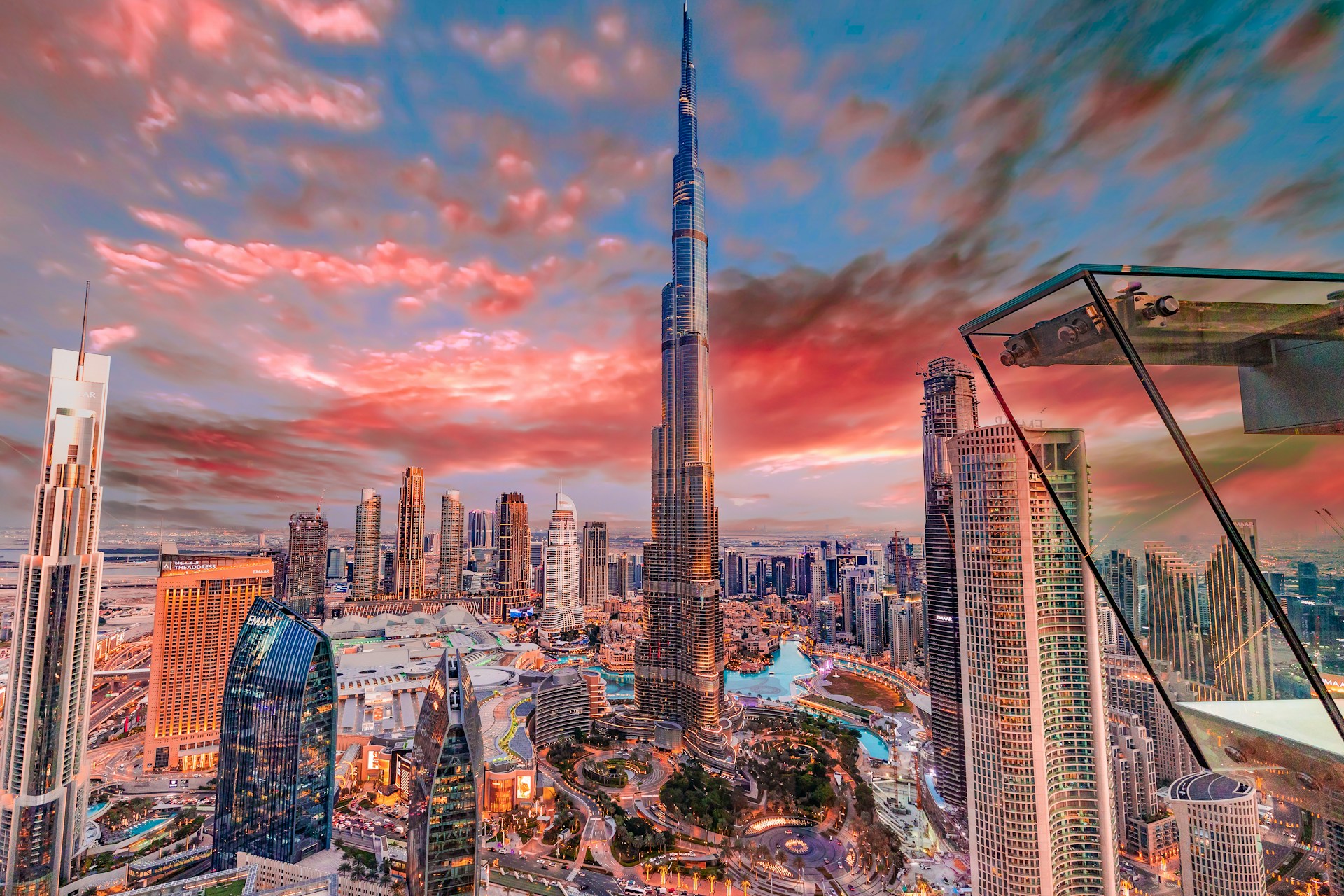 a view of a city with a lot of tall buildings