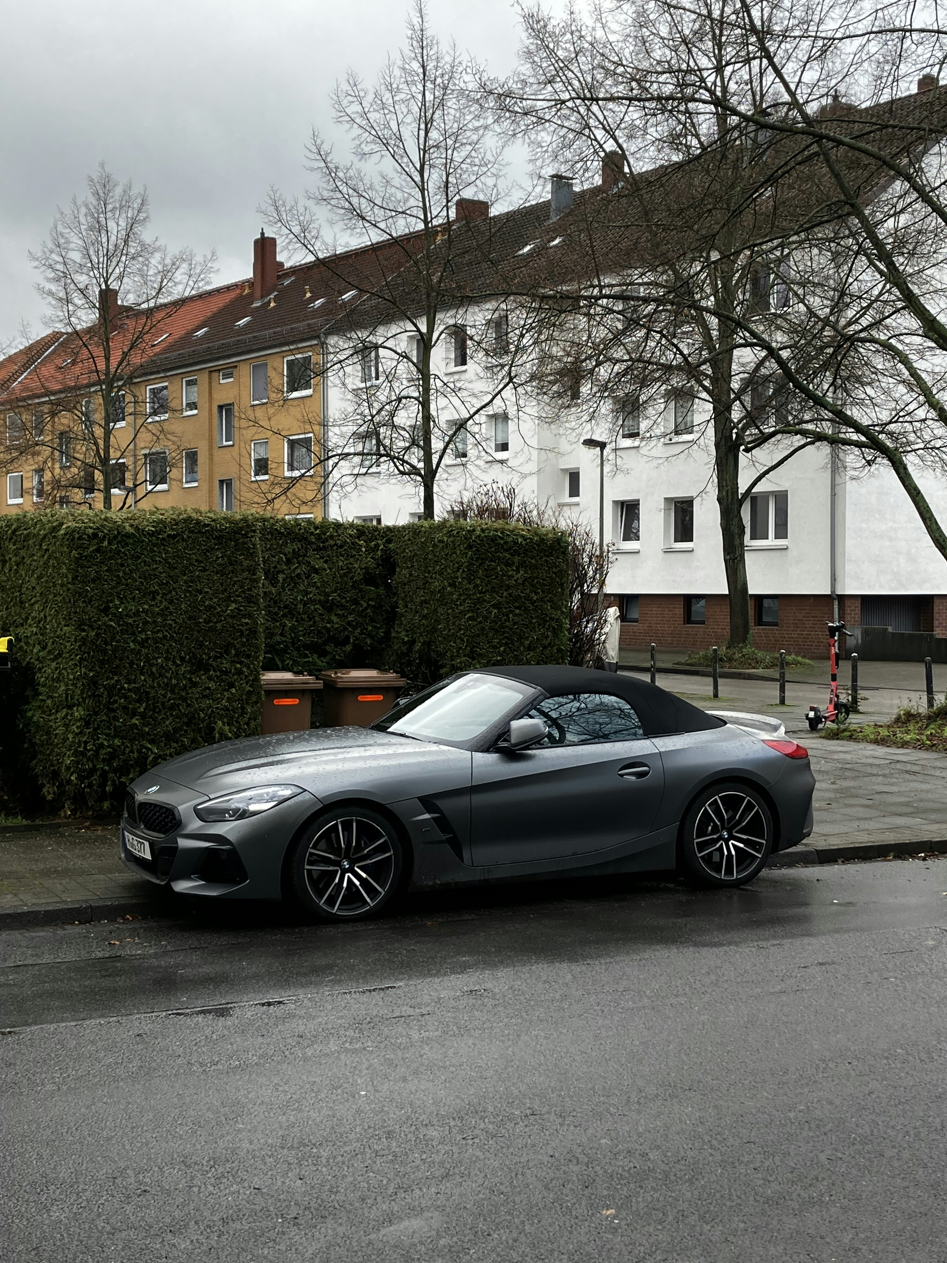 a car parked on the side of the road