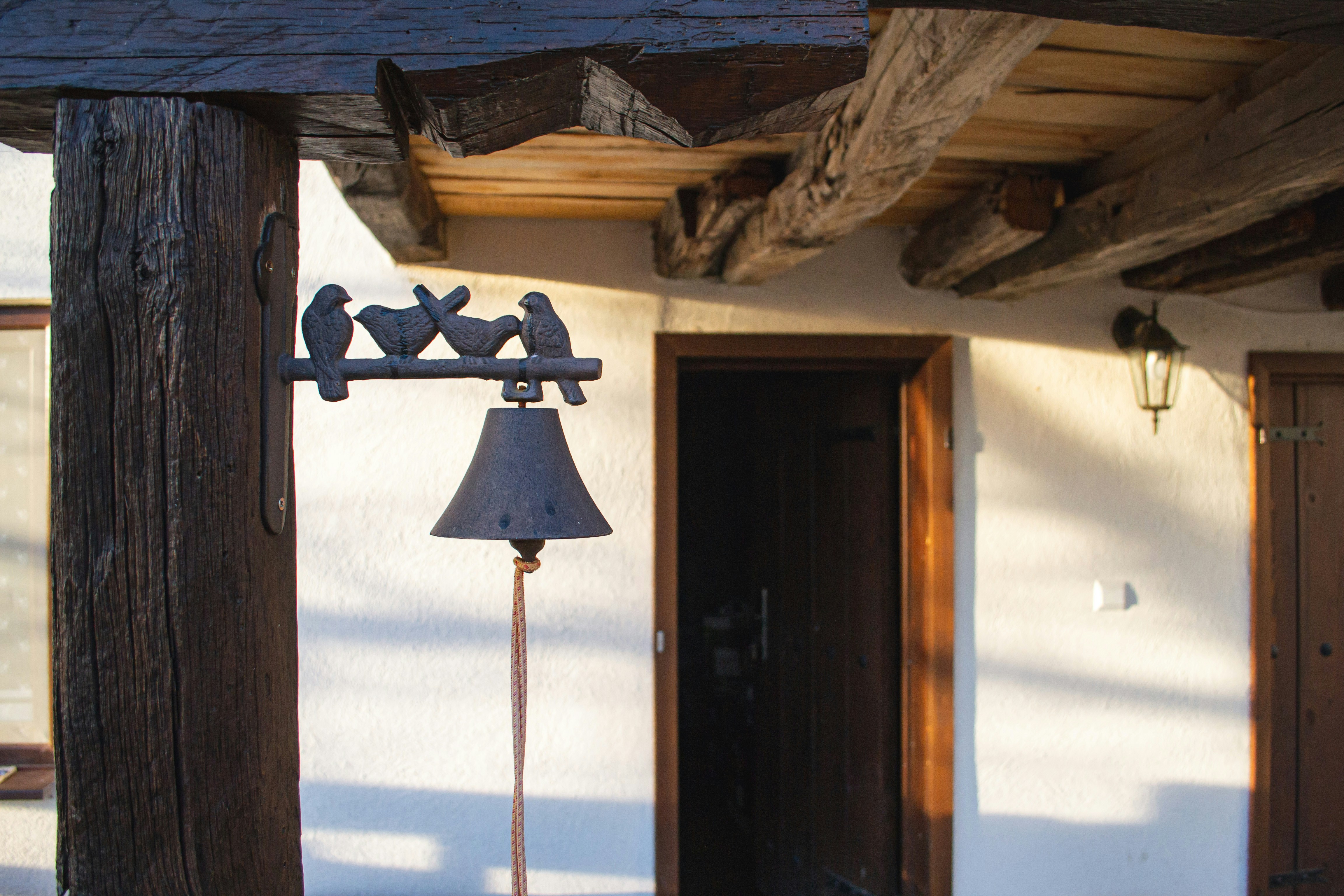 The door bell of a cozy traditional Bulgarian countryside house.