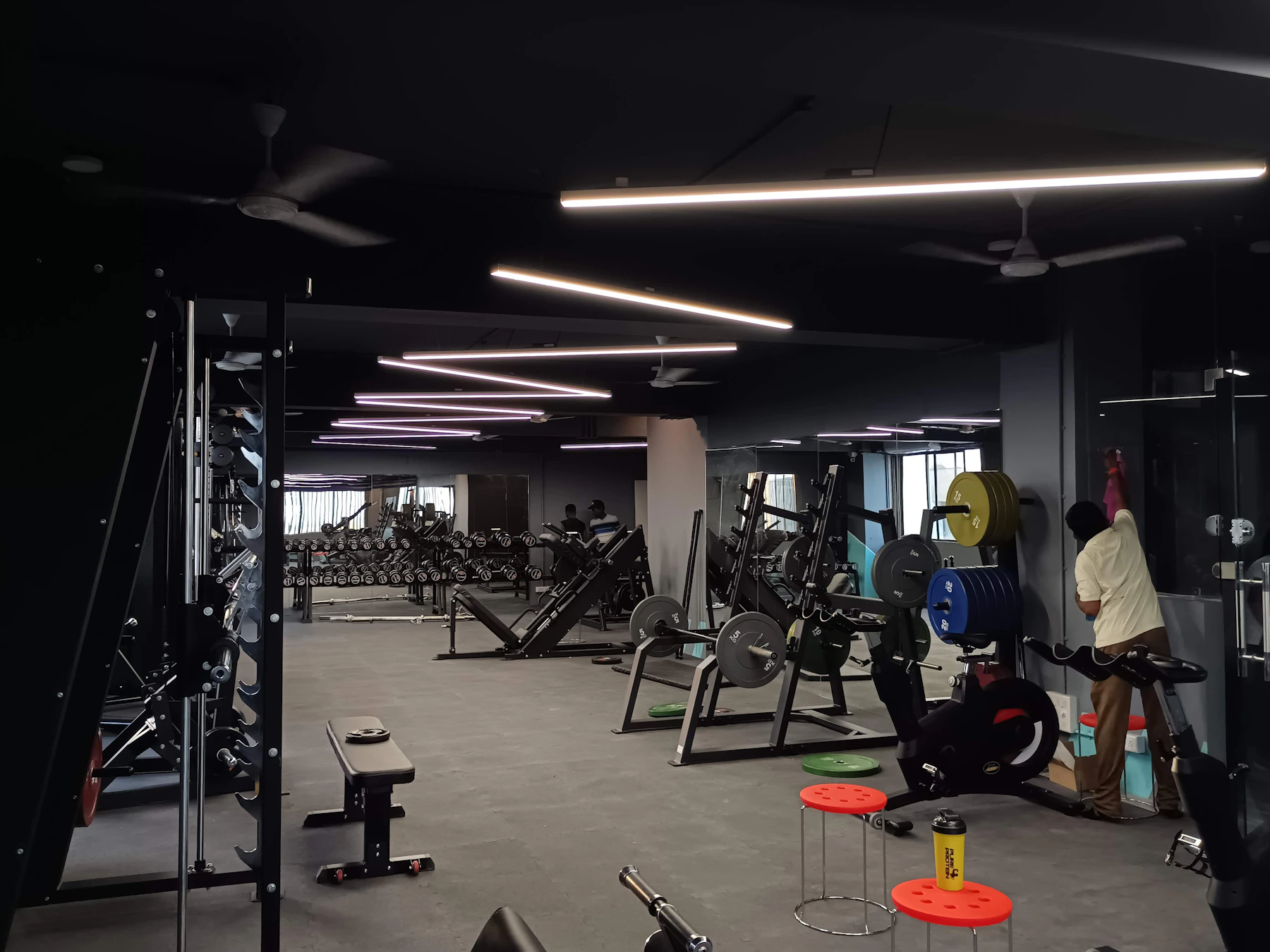 Gym with cardio and strength equipment