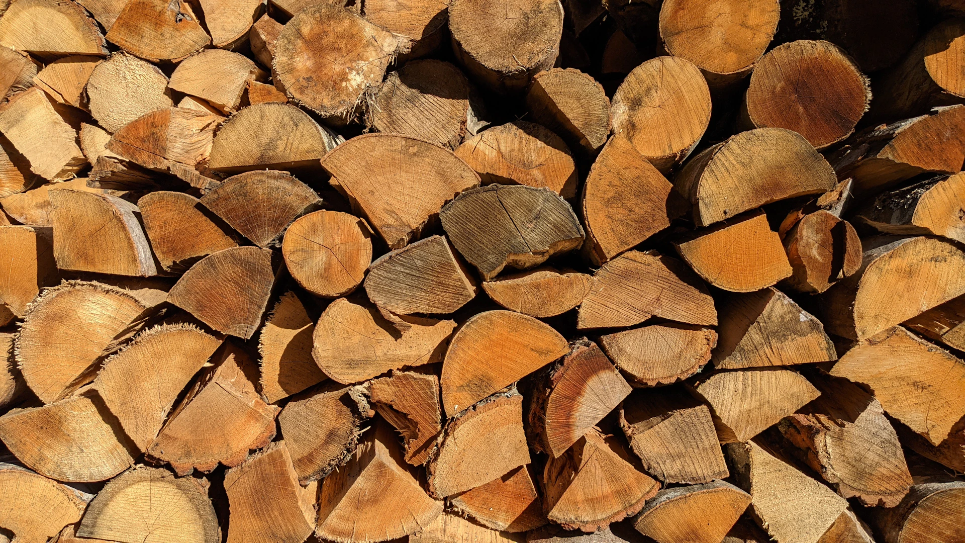 a pile of cut wood sitting next to each other