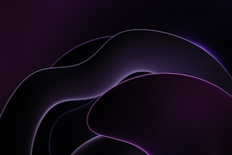 A dark-themed website layout featuring rich purple accents.