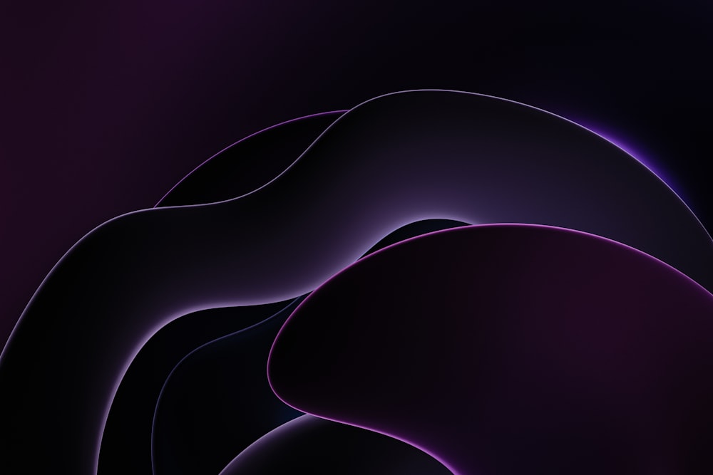 曲線を持つ紫色の抽象的背景