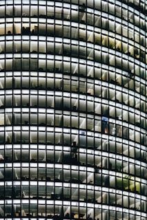 a very tall building with lots of windows
