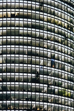 a very tall building with lots of windows