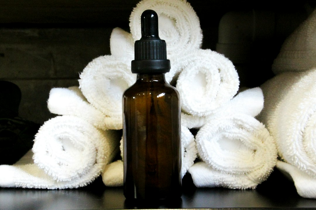 serum bottles closeup