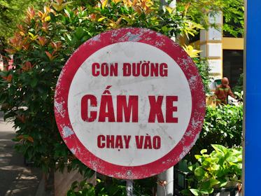 A friendly travel consultant assisting a visitor with a map of Vietnam.