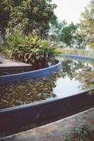 A tranquil outdoor area with soothing water features.