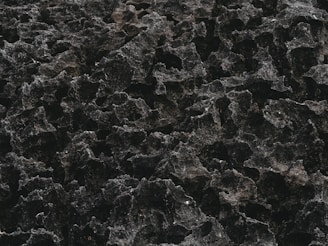 A textured surface resembling rough, dark, volcanic rock with an uneven pattern.