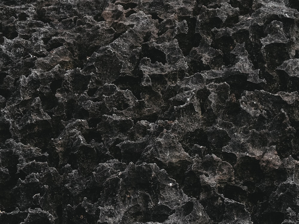 a close up of a black marble surface