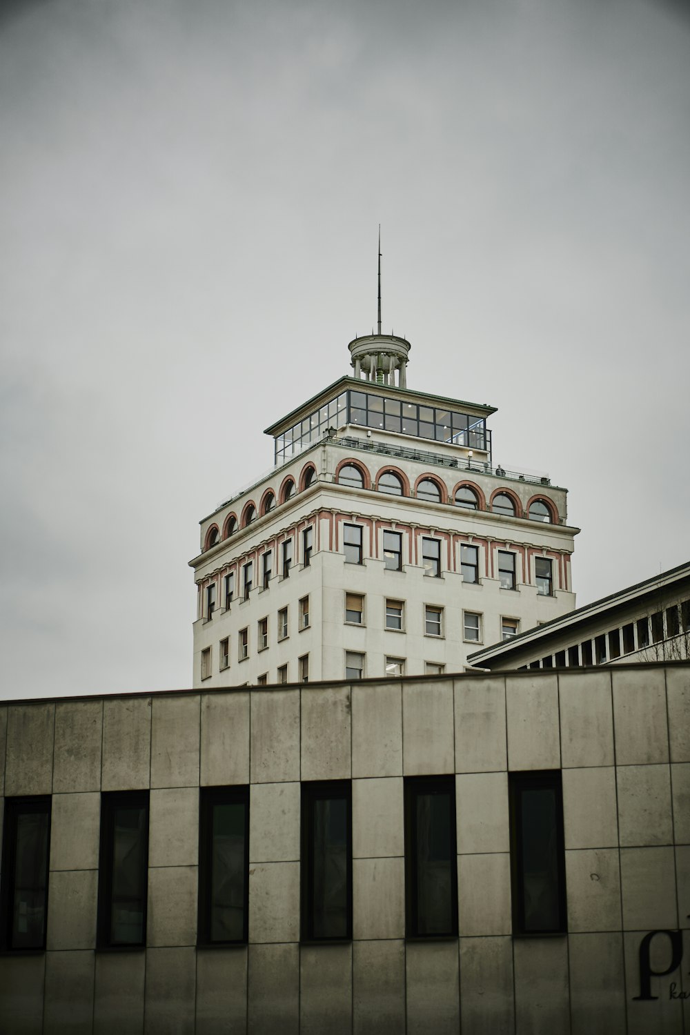 a tall building with a clock on top of it