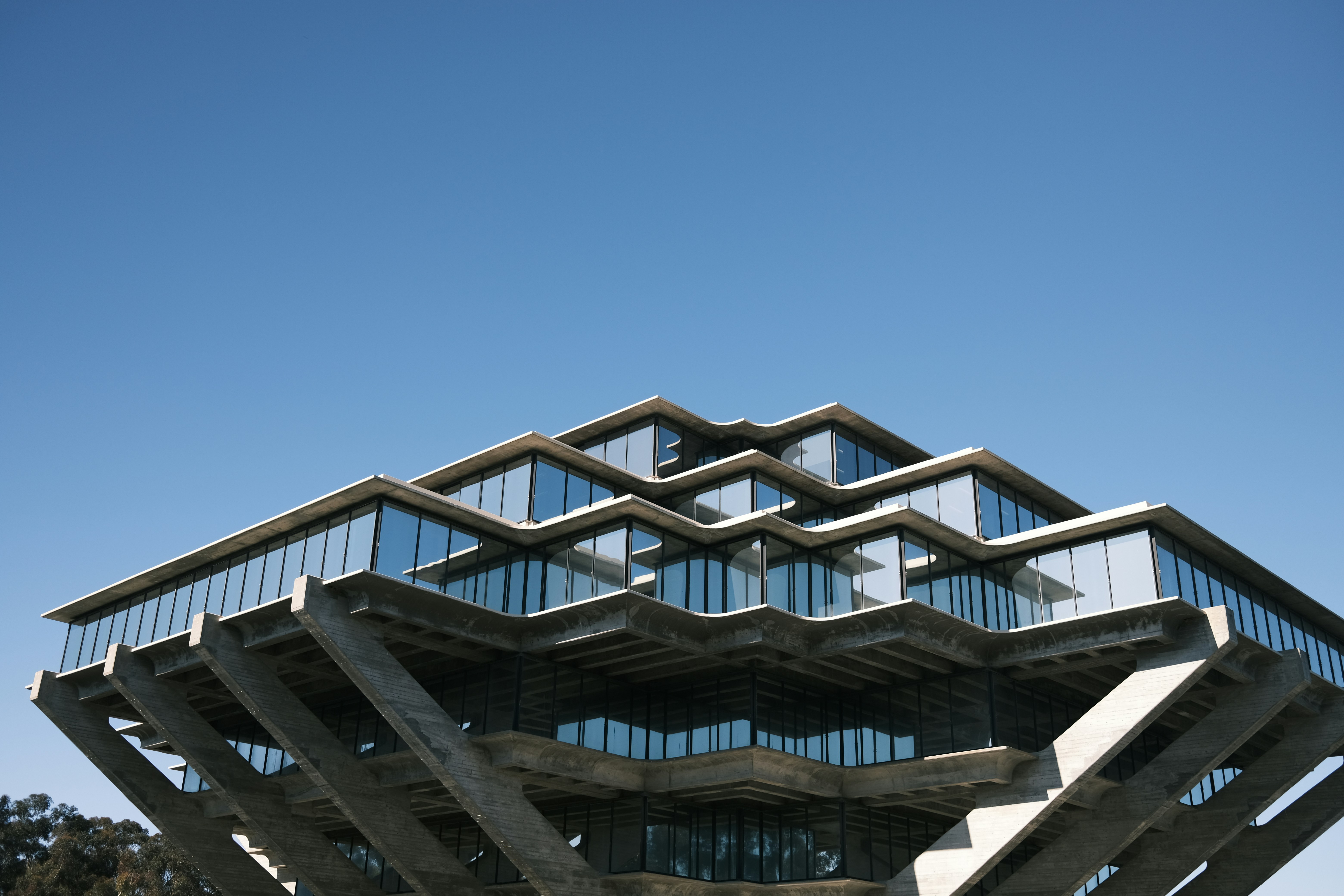 a very tall building with a bunch of windows