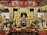 A serene altar with candles and offerings dedicated to Mãe Oxum, glowing softly in warm light.