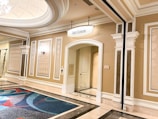 The elegant entrance to the deluxe suite.