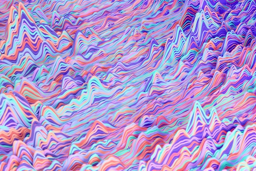 a colorful abstract background with wavy lines