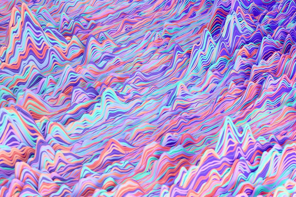 a colorful abstract background with wavy lines