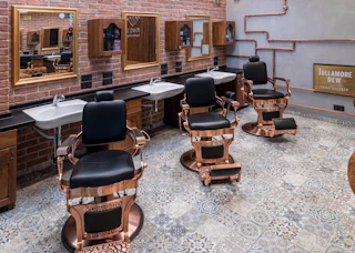 Interior de barbearia cadastrada