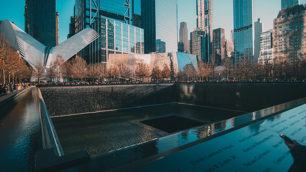 a view of the world trade center in new york city