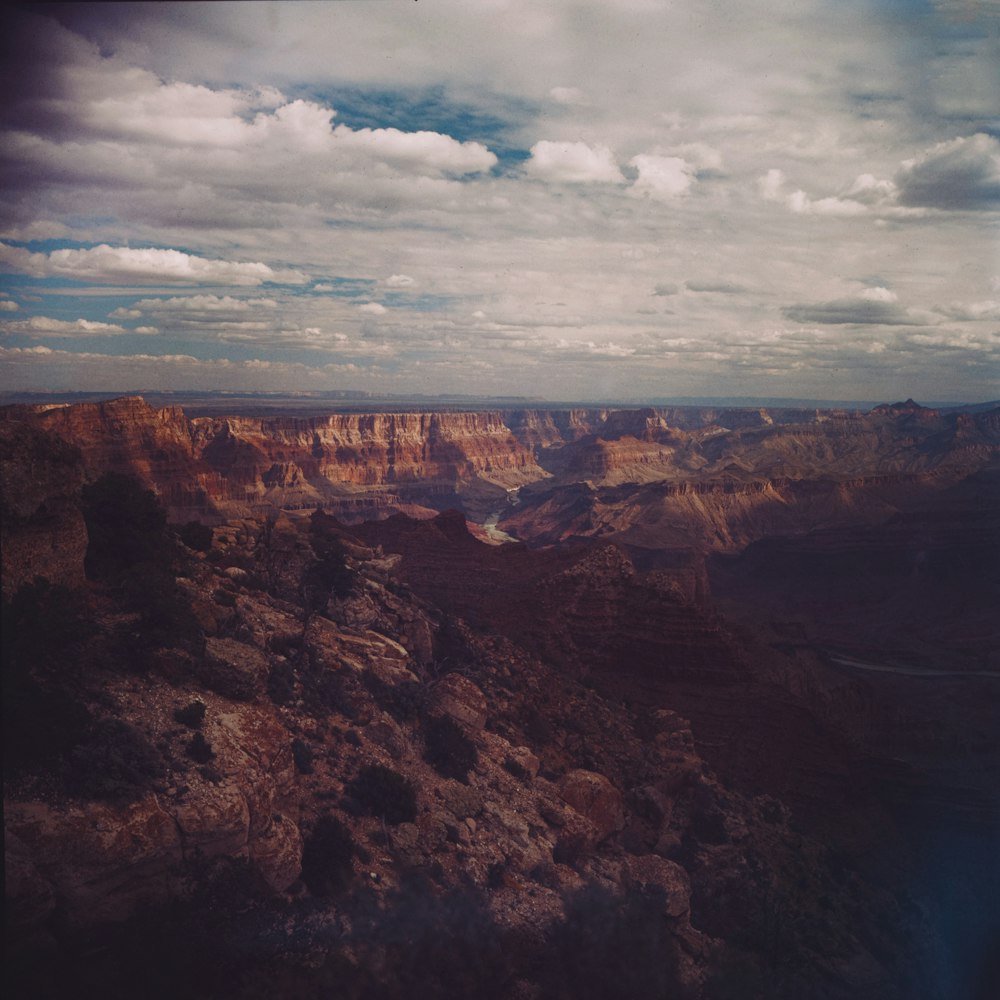 Una vista panoramica del Grand Canyon da un aereo
