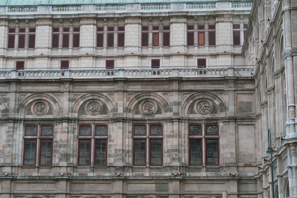 a large building with a clock on the front of it