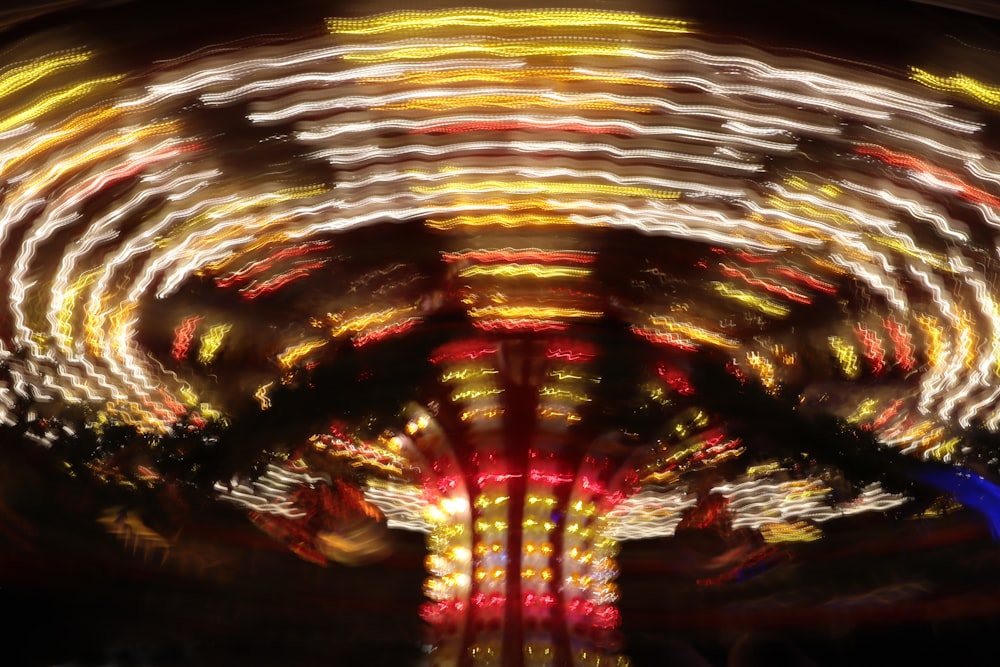 a ferris wheel at a carnival at night