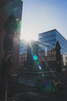 Exterior shot of núcleo áureo’s office building bathed in soft afternoon sunlight.