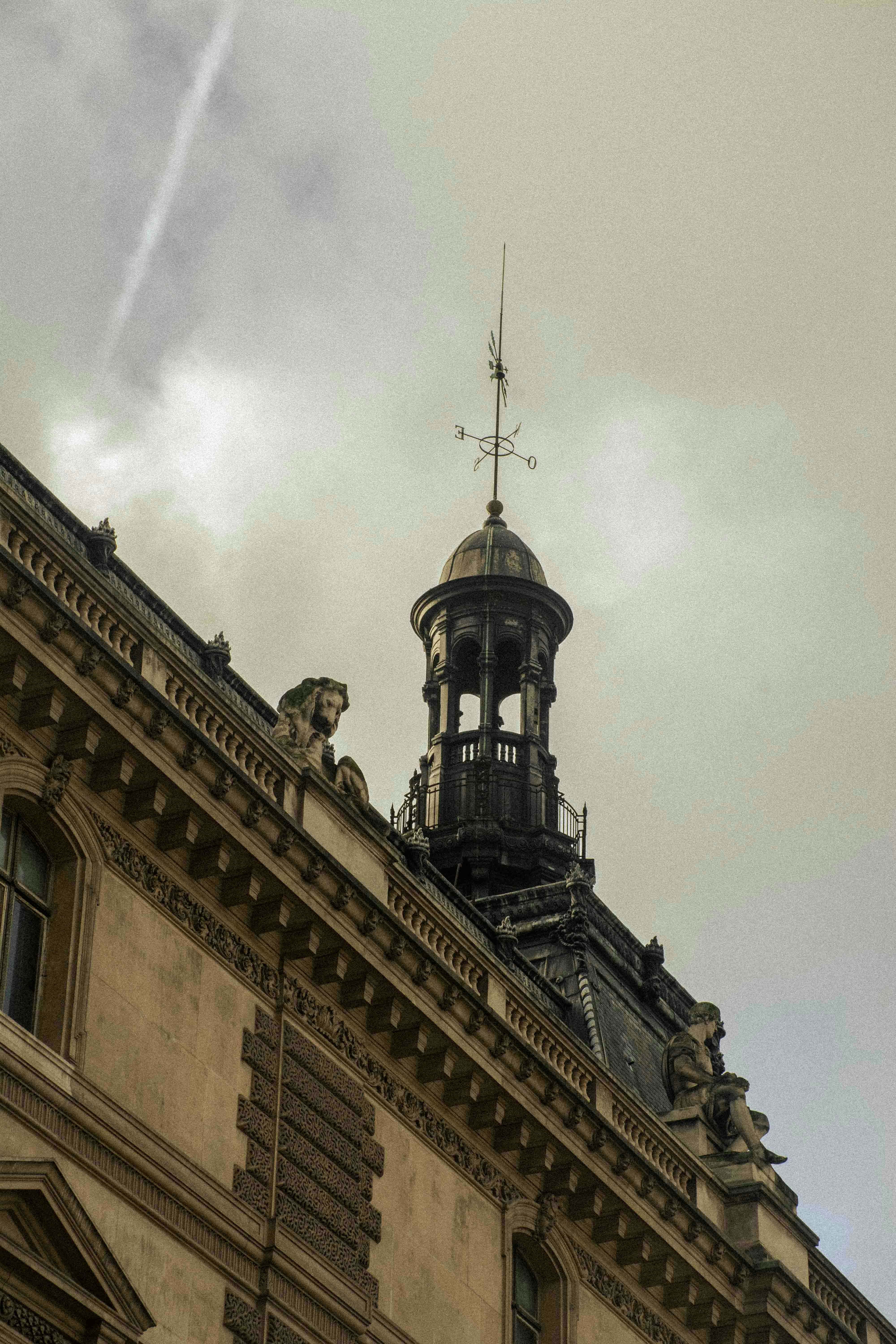 a clock tower on top of a building
