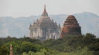 A panoramic view of the temple complex nestled among lush greenery in Thrissur district.