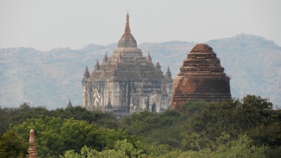 Ancient temples nestled among lush greenery in the heart of Hue.