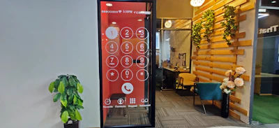 A sleek office space with professionals collaborating over telephony equipment, reflecting nexavox's commitment to reliable communication.