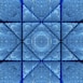 a blue abstract background with a circular design