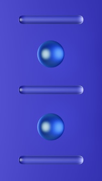 Abstract layered blue and teal bars symbolizing academic progress.