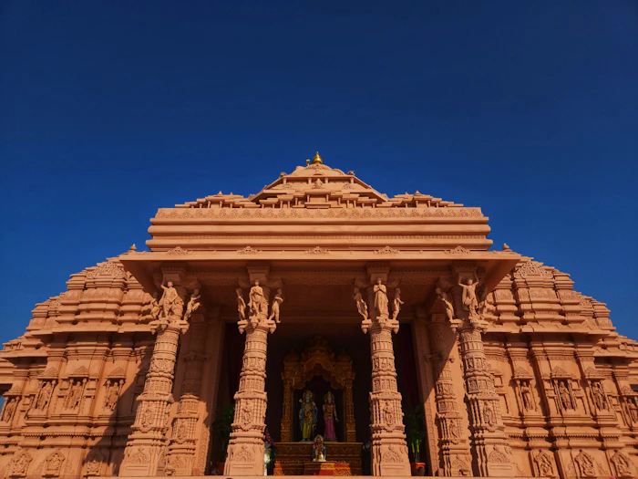 Tall temple tower architecture