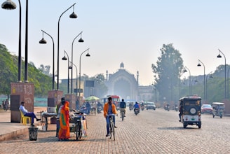 A vibrant street scene in Kolkata showcasing local culture.