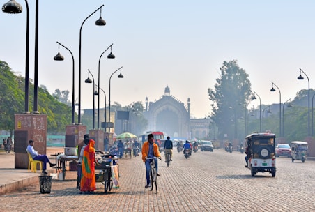 A vibrant street scene in Kolkata showcasing local culture.