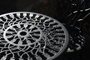 Bronze Floral Table