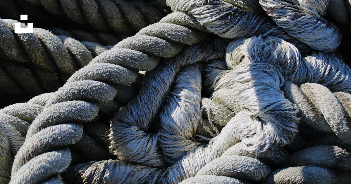 Stacked Rope Texture A bunch of rope that are stacked on top of each other photo – Free ...