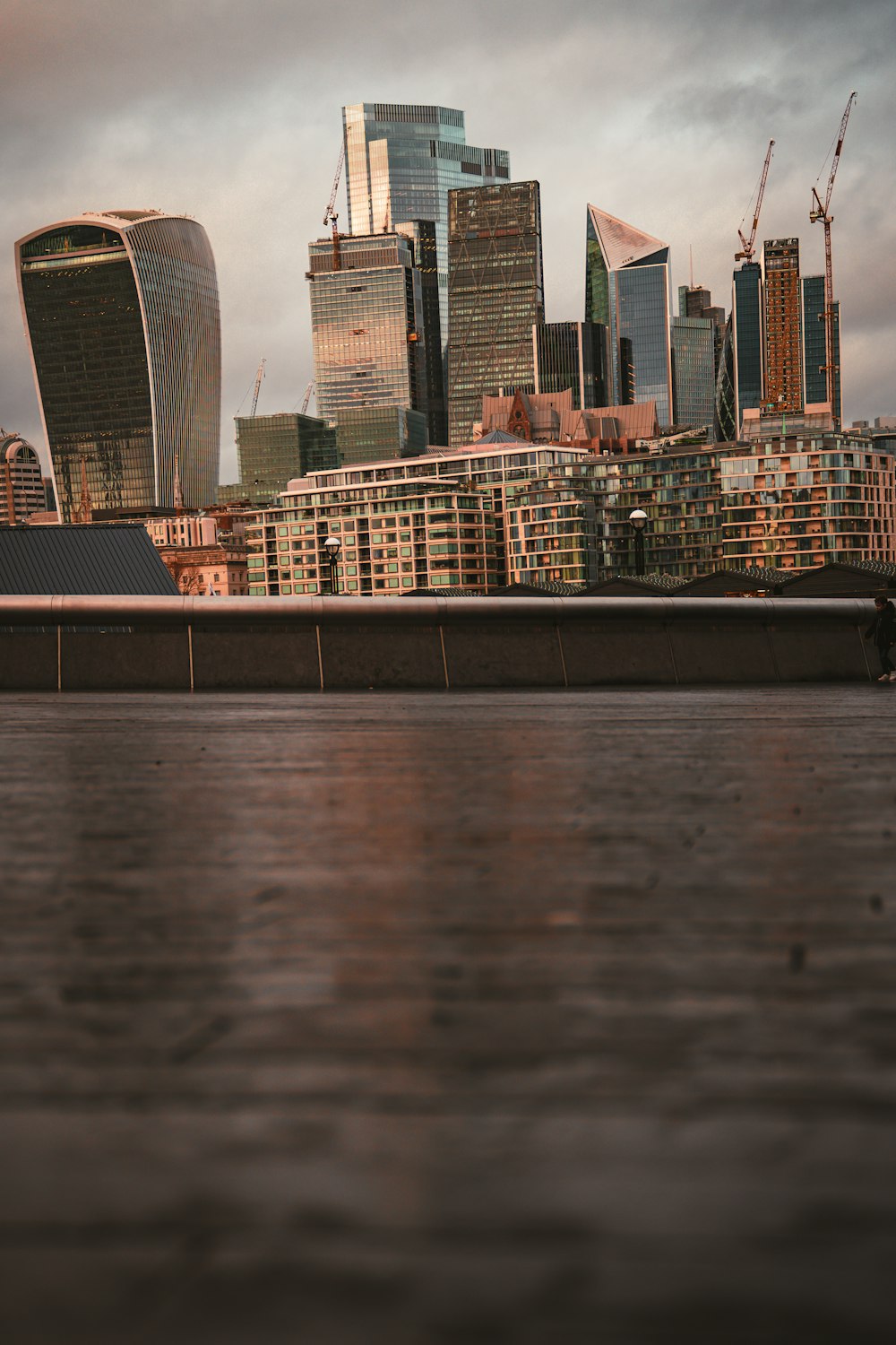 a view of the city of london from across the river