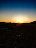 A beautiful sunset over a glacier landscape.