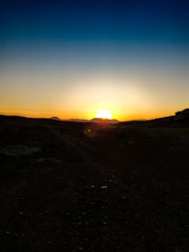 Sunset over the Sierra Tarahumara mountains, highlighting natural beauty near Chihuahua.